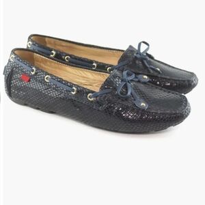 Marc Joseph New York Cypress Hill Loafer in Navy Snake Print